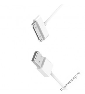 USB кабель Pro Legend Iphone 4, 30 pin, 1м, белый