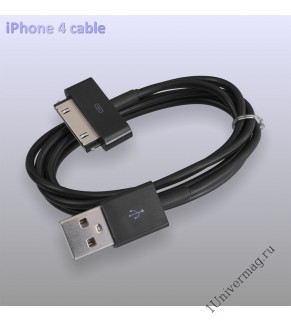 USB кабель Pro Legend Iphone 4, 30 pin, 1м, чёрный