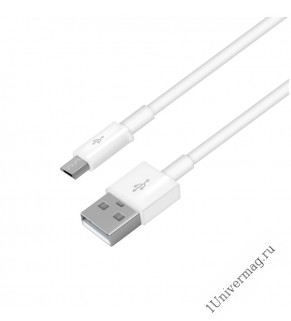 USB кабель Pro Legend micro USB, белый, 1м