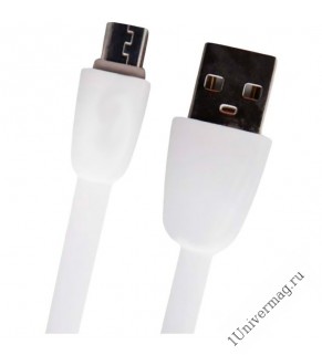 USB кабель Pro Legend плоский micro USB, 1м,  белый