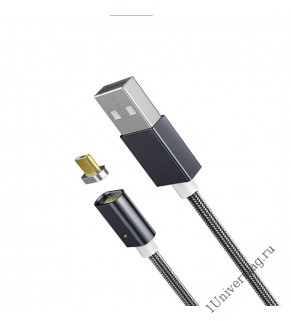Магнитный кабель Pro Legend USB 2.0 A вилка <-->Micro USB, черный 1 м.