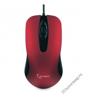 Мышь Gembird MOP-400-R, USB, красный