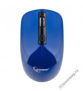 Мышь беспроводная Gembird MUSW-400-B, 2.4ГГц, синий