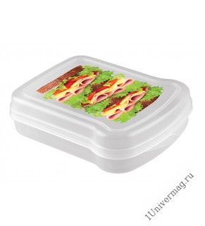 Контейнер для бутербродов с декором 170x130x42