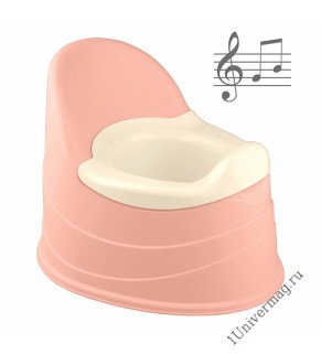 Горшок детский музыкальный (светло-розовый)