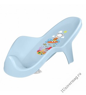 Горка для купания детей с декором (светло-голубой)