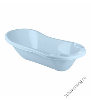 Ванна детская с клапаном для слива воды (светло-голубой)