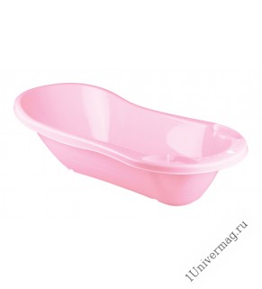 Ванна детская с клапаном для слива воды (розовый)