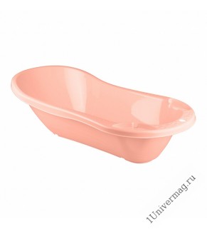 Ванна детская с клапаном для слива воды (светло-розовый)