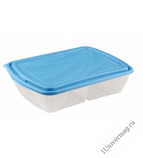 Контейнер для холодильника и микроволновой печи "Breeze" 1,25л (голубой)
