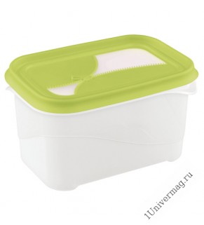 Контейнер для холодильника и микроволн. печи "Ziplook" 0,5л  (зеленый)