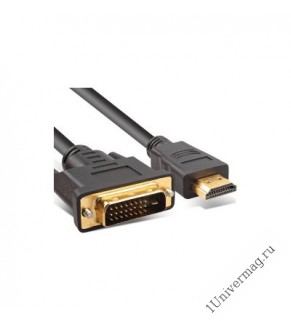 Кабель DVI <--> HDMI M, 1.8 м.