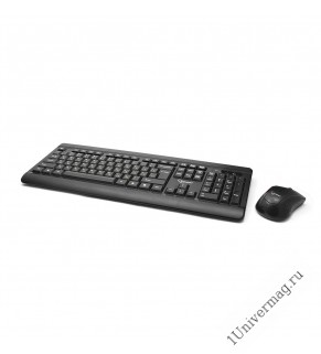 Комплект клавиатура+мышь беспров. Gembird KBS-8001, 2.4ГГц, черный