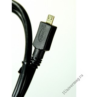 Кабель micro HDMI 1.8m, версия 2.0, 3D, Ethernet, 4K