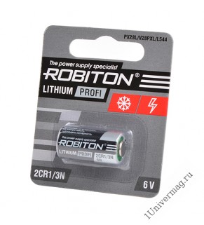 Батарея  ROBITON PROFI R-2CR1/3N-BL1 2CR1/3N BL1