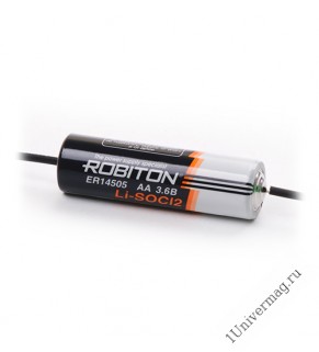 Элемент питания  ROBITON ER14505-AX AA с аксиальными выводами PH1