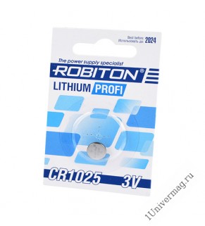 Элемент питания  ROBITON PROFI R-CR1025-BL1 CR1025 BL1