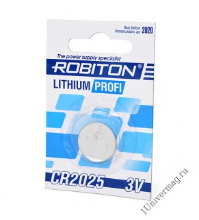 Элемент питания  ROBITON PROFI R-CR2025-BL1 CR2025 BL1