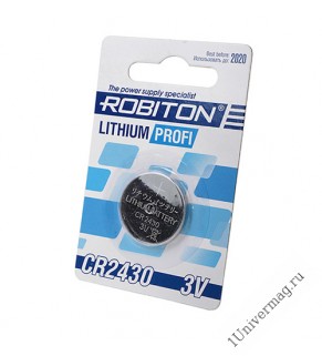 Элемент питания  ROBITON PROFI R-CR2430-BL1 CR2430 BL1