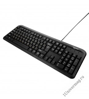 Клавиатура Gembird KB-8330U-BL, USB, черный,104 клавиши, кабель 1.5 метра
