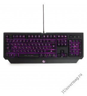 Клавиатура игровая Gembird KB-G300L, USB, черный, код "Survarium", 104 клавиши, подсветка 3 цвета, F