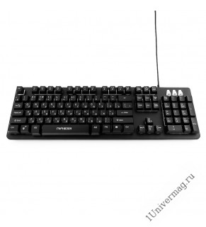 Клавиатура игровая Гарнизон GK-300G, металл, 3 различные подсветки, USB, черный, антифантомные и мех