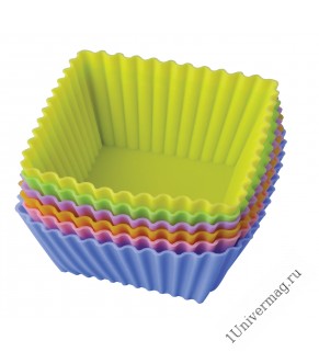 Набор форм для выпечки Тарталетки квадратные 7х3,5 см. Silicone