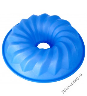 Форма для кекса, круглая (синяя) 26х6см Silicone