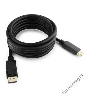 Кабель DisplayPort Gembird/Cablexpert CC-DP-10, 3м, 20M/20M, черный, экран, пакет