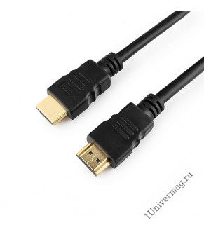 Кабель HDMI Gembird/Cablexpert CC-HDMI4-15, 4.5м, v2.0, 19M/19M, черный, позол.разъемы, экран, пакет
