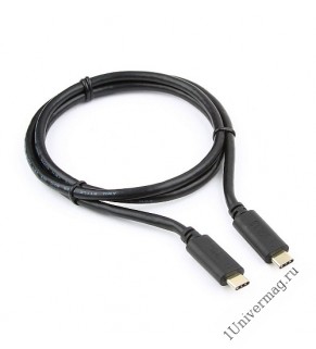 Кабель USB Cablexpert CCP-USB3.1-CMCM-1M, USB3.1 Type-C/USB3.1 Type-C, 1м, пакет