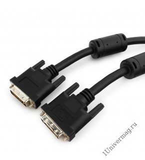 Кабель DVI-D single link Gembird/Cablexpert CC-DVI-BK-10, 19M/19M, 3.0м, черный, экран, феррит.кольц