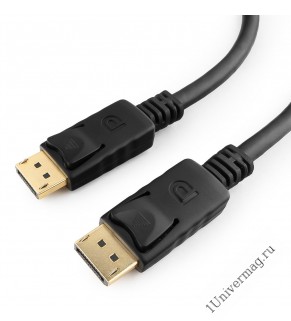 Кабель DisplayPort Gembird/Cablexpert CC-DP-1M, 1м, 20M/20M, черный, экран, пакет