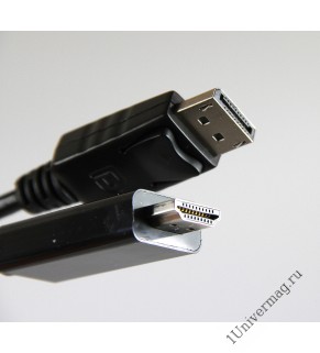 Кабель DisplayPort M <--> HDMI M, 1.8 м.