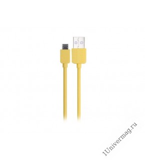USB кабель Pro Legend micro USB,  жёлтый, 1м