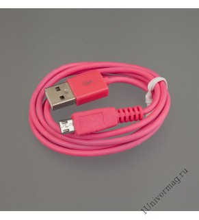 USB кабель Pro Legend micro USB,  розовый, 1м
