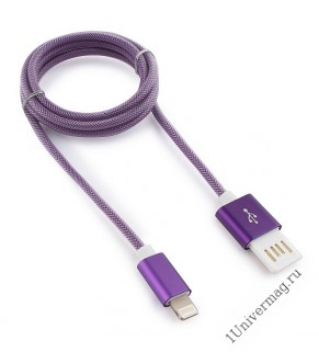 Кабель USB 2.0 Cablexpert CCB-ApUSBp1m, AM/Lightning 8P, 1м, мультиразъем USB A, армированная оплетк