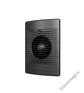 STANDARD 5C black Al, Вентилятор осевой вытяжной с обратным клапаном D125, декоративный (STANDARD 5C