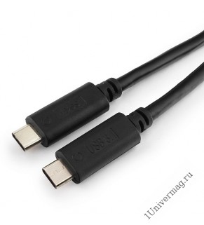 Кабель USB Cablexpert CCP-USB3.1-CMCM-5, USB3.1 Type-C/USB3.1 Type-C, 1.5м, пакет (2013039)