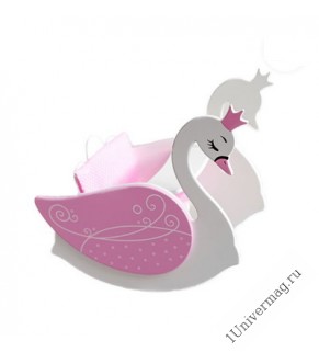 Игрушка детская лебедь(стул для кормления с качалкой),розовый.